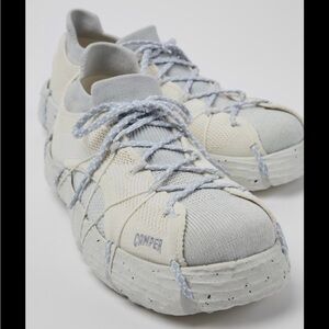 Camper Cream and White Textured Sneakers 10.5/44 New In Box